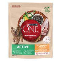 PURINA ONE Mini/Small Active Karma dla psów bogata w kurczaka z ryżem 800 g