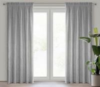 Zasłona gotowa na taśmie AGIS 140x270 srebrna z puszystym włoskiem