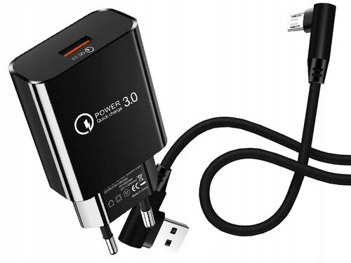 ŁADOWARKA SIECIOWA QC 3.0 + KABEL MICRO USB 1M na Arena.pl