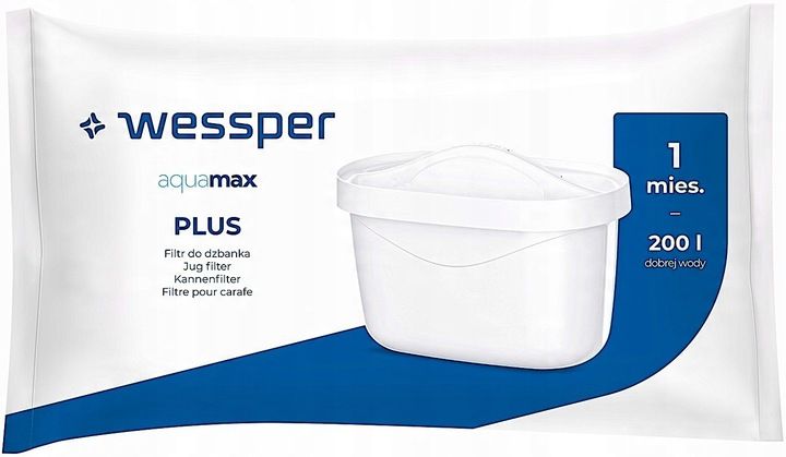 7x FILTR WESSPER AQUAMAX PLUS AQUA MAX Plus do WODY do DZBANKA BRITA zdjęcie 6