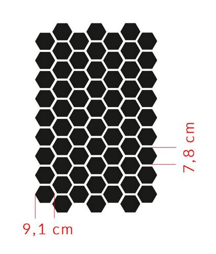 Szablon na ścianę Honeycomb na Arena.pl