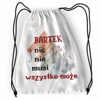 Plecak Dla Bartka Sportowy Szkolny Worek Torba Z Nadrukiem Ze Zdjęciem