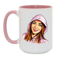 Duży Biało-Różowy 450 ml