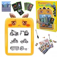 DLA DZIECI TABLICA MAGNETYCZNA  Z UKŁADANKĄ
