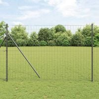 Ogrodzenie Euro Szary 1.5 x 10 m Żelazo pokryte PVC