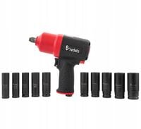Klucz Pneumatyczny Udarowy 1/2 REDATS P-180 1900Nm + Nasadki Długie