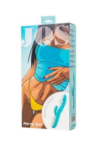 Jos Vibrator-Rotator With Clitoral Stimulation Jos Merry-Swi, Silicone, na Arena.pl