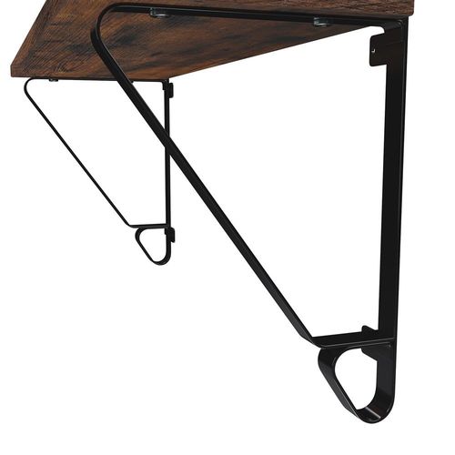 Półka ścienna 2 szt. CZARNY + BRĄZ na Arena.pl