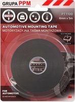 PPM 3M PT1100 6MMX5M MOTORYZACYJNA DWUSTRONNA TAŚMA MONTAŻOWA 1,1MM CZARNA