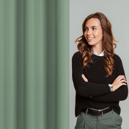 Zasłona na przelotkach RITA 140X250 c. miętowa na Arena.pl