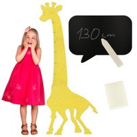 Miarka Wzrostu Drewniana Żyrafa 125 Cm Żółta