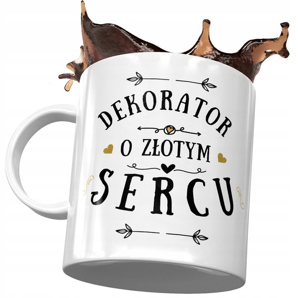 Dla Dekoratora Kubek Na Urodziny Na Prezent Z Nadrukiem Ze Zdjęciem zdjęcie 1