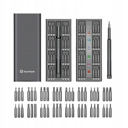 Śrubokręt precyzyjny TurnTech z zestawem końcówek 48 in 1 ALU na Arena.pl