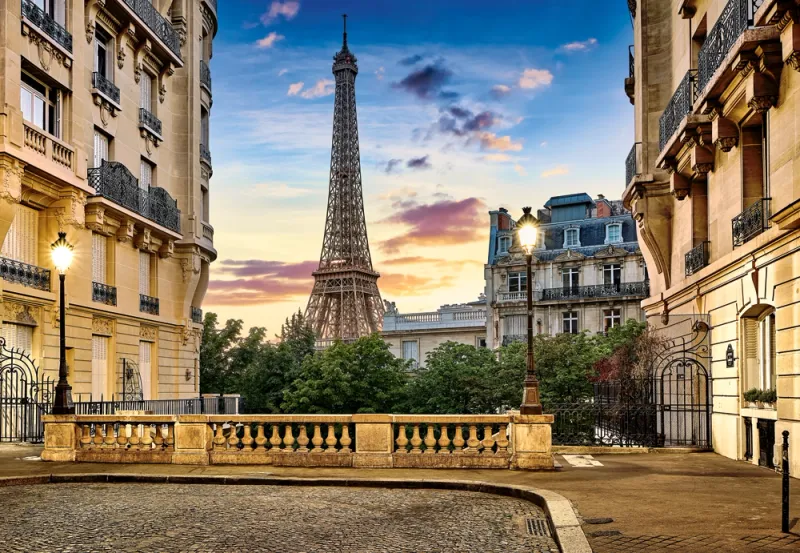 Puzzle 1000 elementów. Walk in Paris at Sunset zdjęcie 2