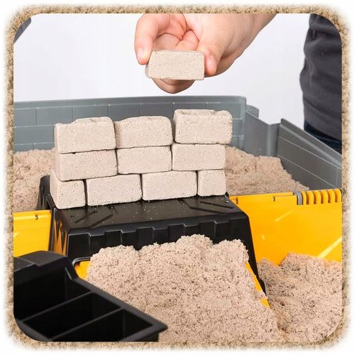 PIASEK KINETYCZNY POJAZDY BUDOWLANE DUŻY ZESTAW XXL DLA DZIECI PIASKOWNICA na Arena.pl