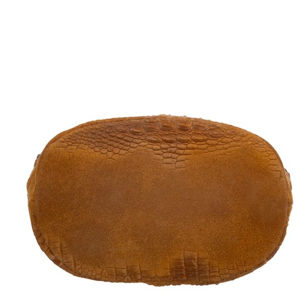 VERA PELLE torebka zamszowa listonoszka z frędzelkiem V479 c.jeansowa zdjęcie 7