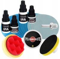 DUŻY ZESTAW DO POLEROWANIA REGENERACJI LAMP REFLEKTORÓW +2x CERAMIKA