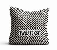 Poduszka Dekoracyjna GEOMETRYCZNA  z Twoim napisem G04