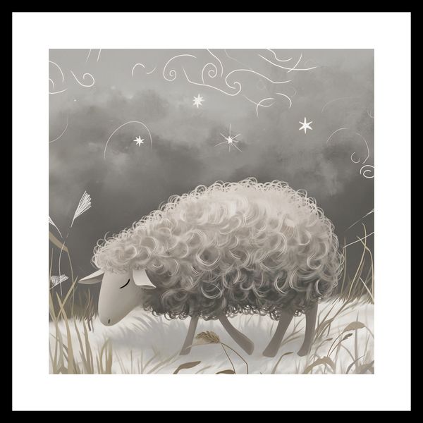 Plakat 40x40cm Bujna Owca zdjęcie 3