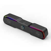 HP Soundbar DHE-6002, 2.0, 6W, czarny, regulacja głośności, stołowy, 3,5 mm
