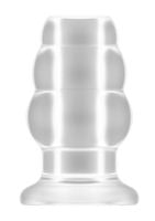 no.51 - large hollow tunnel butt plug - 5 inch - translucent