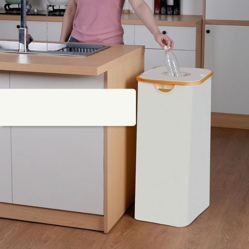 UŻYWANE  Pojemnik na butelki z kaucją iEGrow  z workiem beżowy na Arena.pl