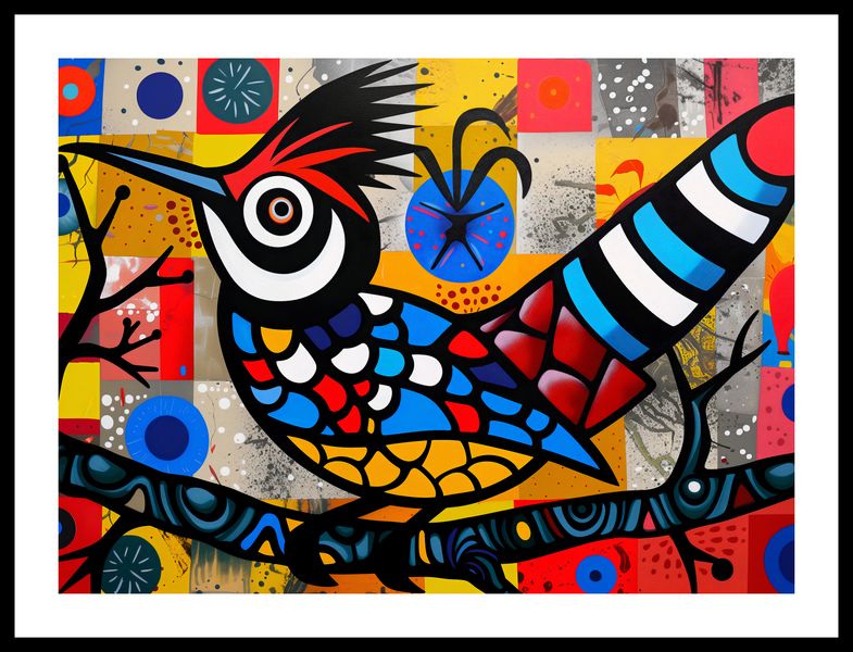 Plakat 55x40cm Ptak Na Wznak zdjęcie 3
