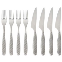 Zestaw sztućców do steków mięsa Nóż Widelec 4 komplety Ikea 365+