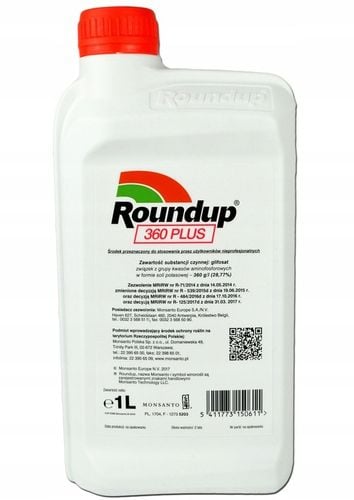 ROUNDUP 360 PLUS 1L Bayer środek na chwasty glifosat na Arena.pl