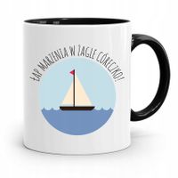 Kubek Czarny Prezent Dla Córki Łap Marzenia Z Nadrukiem Ze Zdjęciem