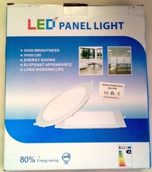 PANEL LED 18W PLAFON SUFITOWY ZIMNY/CIEPŁY W-WA zdjęcie 6