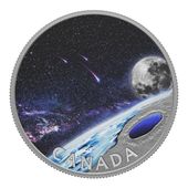 Canada: Pingualuit Crater - Crystal Eye of Nunavik $50 kolorowany Srebro 2023 Proof