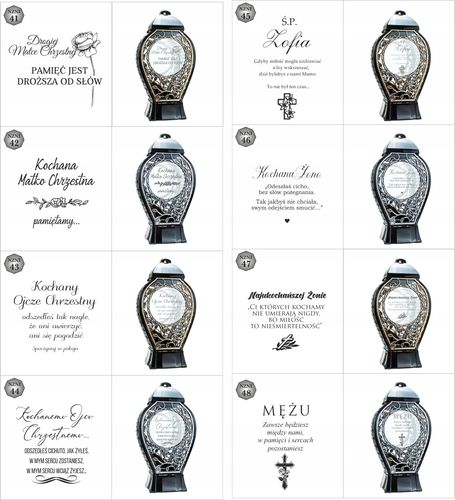 DUŻY Znicz personalizowany z datą napisem tekstem imieniem unikalny na Arena.pl