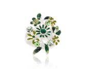 pierścionek zielone kwiatuszki z kolekcji blossom (r8721ag/z)