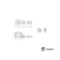 Łącznik stabilizatora PRZÓD VW Caddy 2 1997 1998 1999 2000 2001 2002 2003