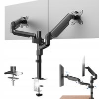 Uchwyt na Dwa Monitory Extra Mocny Regulowany Uniwersalny Biurkowy 13"-32"