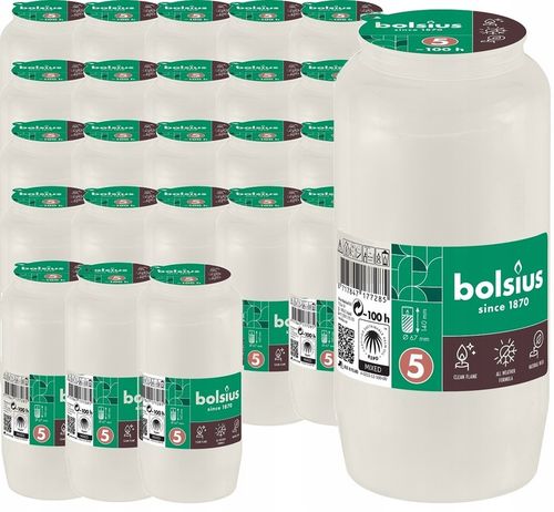 Wkłady Olejowe do Zniczy 14 cm Bolsius RC5 100h palenia - 24 sztuki na Arena.pl