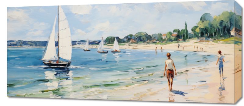 Obraz 90x40cm Życie na Brzegu zdjęcie 1