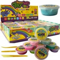 Magiczna plastelina Piankolina Claydoll 24 kolory + akcesoria