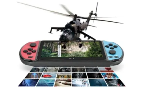 Konsola Przenośna do gier BEZPRZEWODOWA Polskie MENU 5000 GIER Retro x12 na Arena.pl