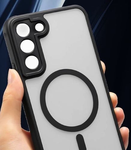 Etui do SAMSUNG S22 5G do MagSafe CZARNY MAT + SZKŁO HARTOWANE na Arena.pl