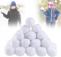 30X SZTUCZNA ŚNIEŻKA WIELORAZOWEGO UŻYTKUŚNIEG MIĘKKA BEZPIECZNA ZABAWA 6cm