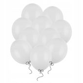 BALONY BIAŁE pastelowe mocne duże 30 cm 50 szt do girland komunia wesele