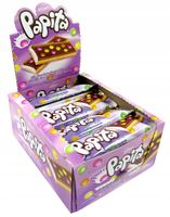 Batoniki z mlecznym nadzieniem i drażami Papita 24 szt* 33g