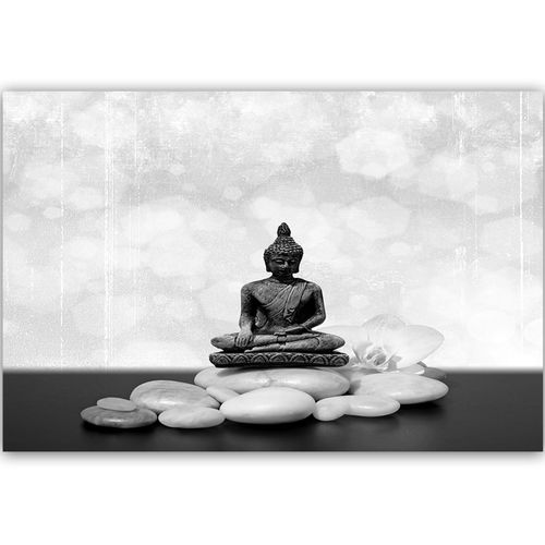 Deco Panel, Budda na kamieniach zen 3 60x40 na Arena.pl