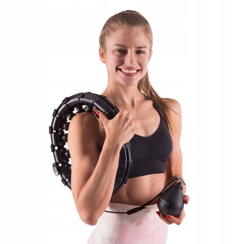 HULA HOP PLUS SIZE KOŁO ODCHUDZAJĄCE Z WYPUSTKAMI I OBCIĄŻNIKIEM HMS HHW12 na Arena.pl