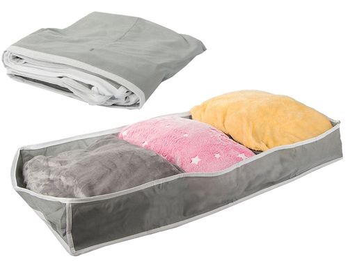 ZAMYKANY POJEMNIK PUDEŁKO ORGANIZER SUWAK POD ŁÓŻKO UBRANIA BUTY POŚCIEL na Arena.pl