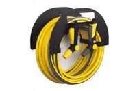 Uchwyt wieszak na wąż ogrodowy do sprężarki regulowany czarny