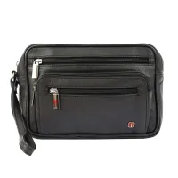 saszetka skórzana albatross czarny