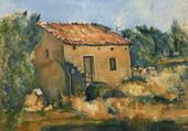 Plakat 100x70cm Abandoned House, Paul Cezanne Vintage do Salonu